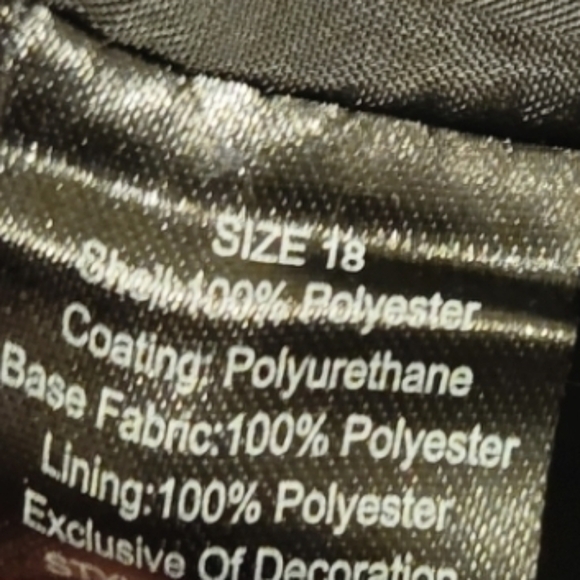 NOVA Kids Varsity Baseball Jacket Youth XL Size 18 Black Yellow Letterman Coat - Picture 6 of 7